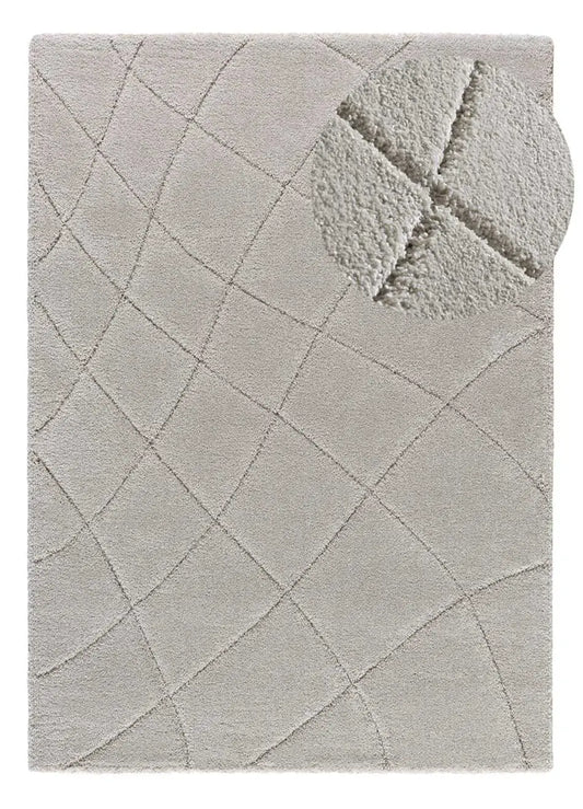 Rypecksair Molier 8785 Silver Shaggy Area Rug