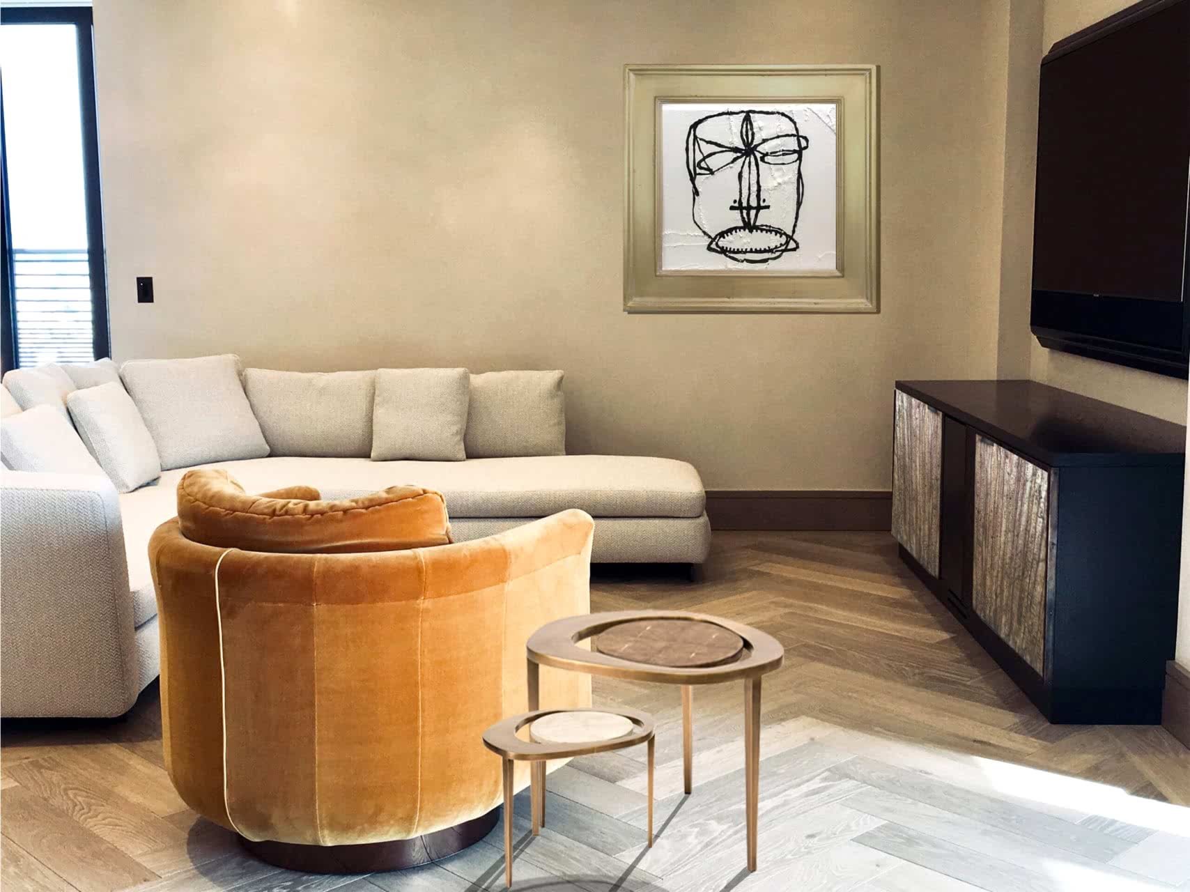 Luxury High Rise Penthouse Reception Roomb in Marylebone Central London Scaled