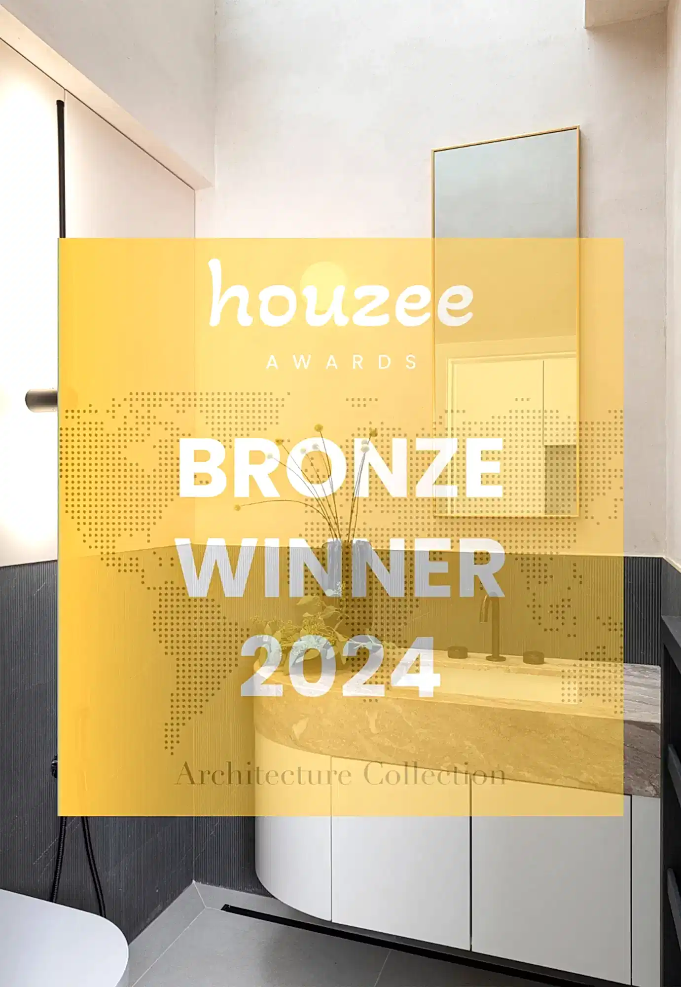 misch_MISCH STUDIO Houzee Awards: Bronze Winner 2024 certificate from the Architecture Collection for bathroom design excellence